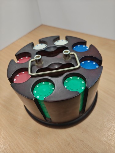 Wooden poker chip - poker,