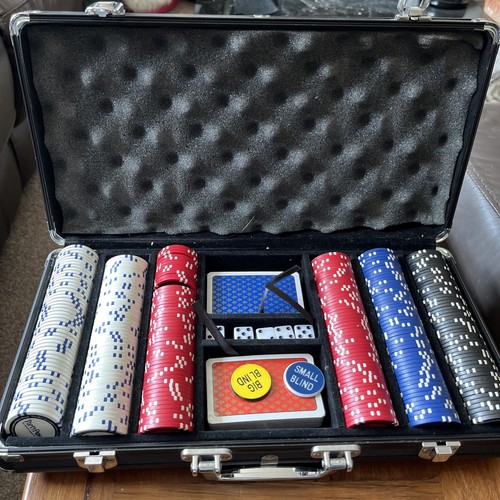 Poker set black - poker, case