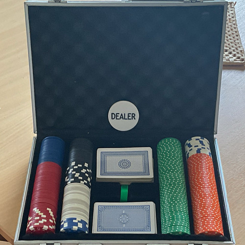 200 poker chip set aluminium - 200,