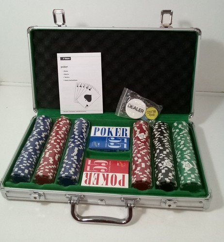 Poker chip set cards - chip,