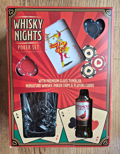 Whisky nights poker chips set - poker,