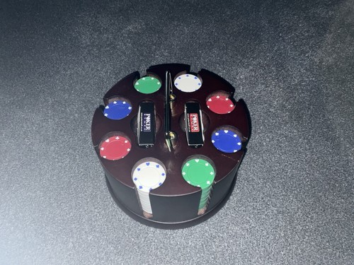Poker chip set with carry - with, case