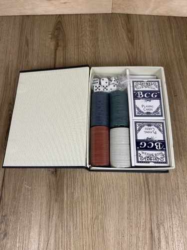100 piece poker chip set - 100,