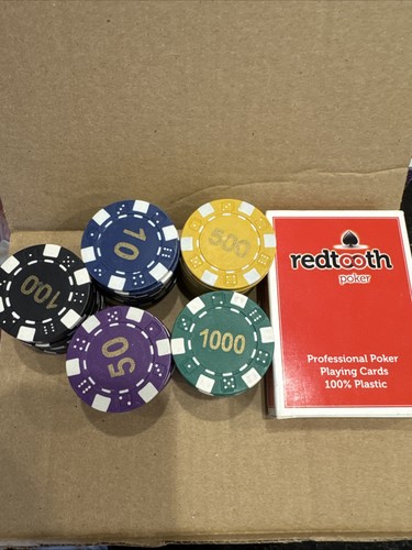 Small poker set - clay, chips