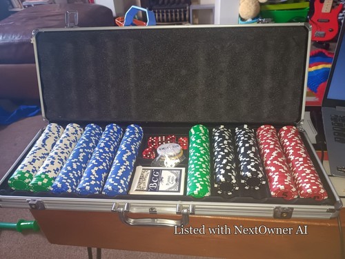 Poker chip set - , with