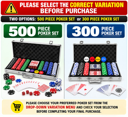 New poker set 500 - poker,