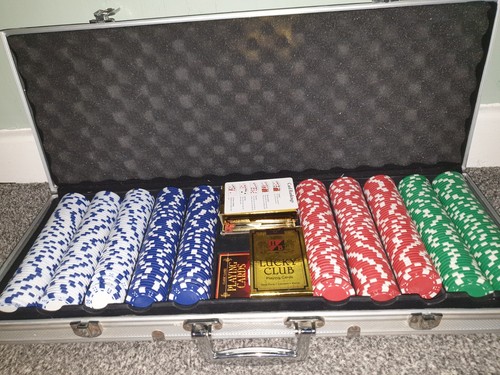 Full poker set - with, chips